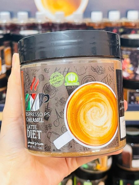 مشروب لاتيه كراميل بدون سكر مضاف 255غم