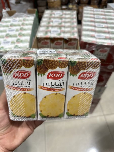 عصير KDD أناناس بدون سكر مضاف بدون محليات 180 مل