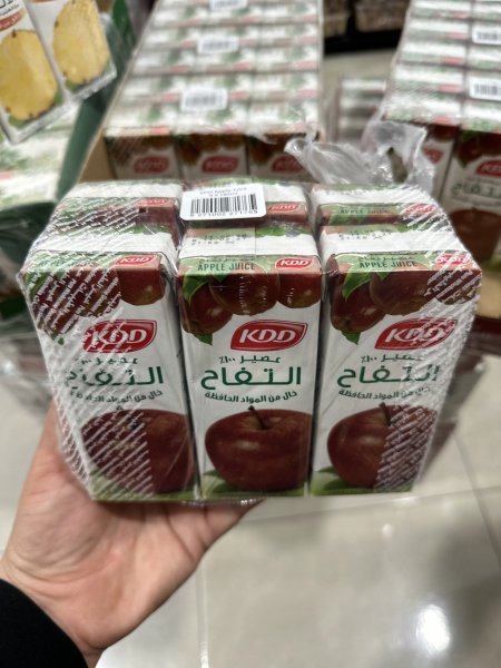 عصير KDD تفاح بدون سكر مضاف بدون محليات 180 مل