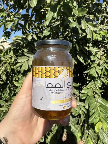 عسل جبلي طبيعي ١٠٠٪؜ غير معالج حراريا مصادق من وزارة الزراعه 500 غم