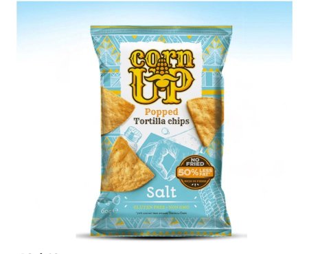 رقائق تورتيلا الذرة الصفراء المخبوزة بالفرن بطعم الملح 60غم