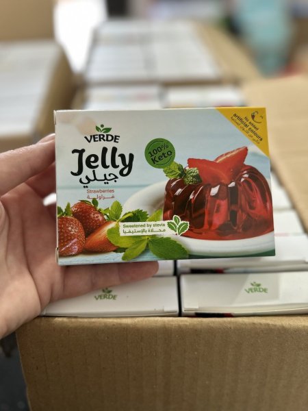 جلي verde بالستيفيا خالي من السكر المضاف خالي من الألوان الصناعية