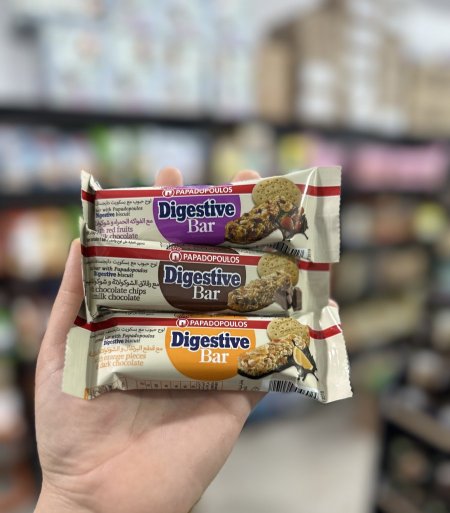 3 بارات دايجستف القمح الكامل والشوفان عالي الألياف