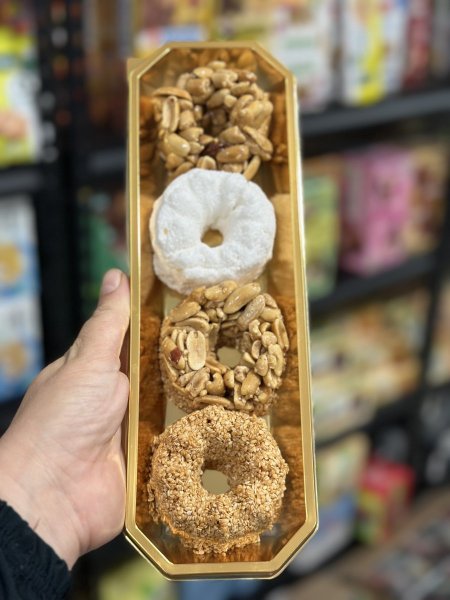 بوكس كعكه سمسميه وفستقيه وجوز هند كعكه بدون سكر مضاف