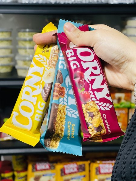 3 حبات من كورني الشوفان والمكسرات