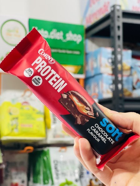 كورني بروتين بحشوة الشوكولاته بدون سكر مضاف 45غم