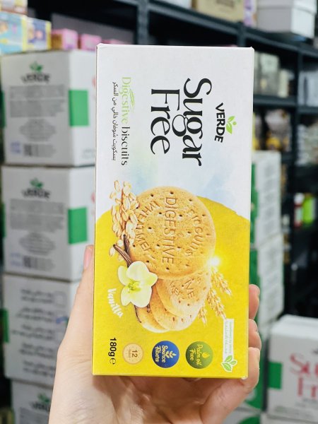 بسكوت دايجستف بالفانيلا خالي من السكر المضاف 180 غم