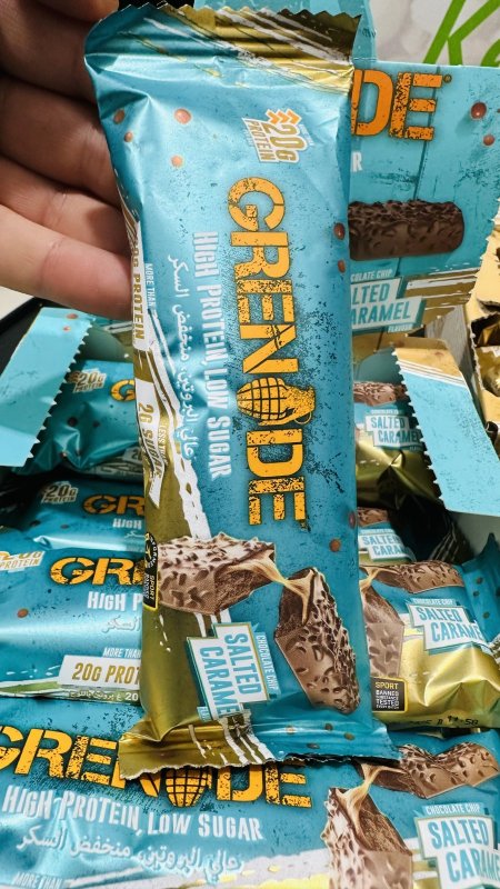 لوح Grenade بطعم الكراميل الملح بدون سكر مضاف 60غم