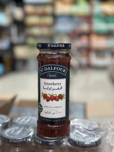 مربى الفراوله من سان دالفور الفرنسي بدون سكر مضاف بدون محليات