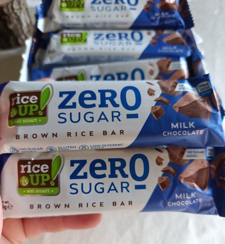 لوح رايز كيك بالشوكولاته بدون سكر بدون جلوتين