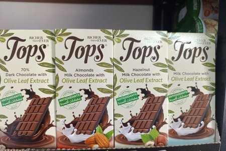 الواح شوكولاته توبس بمضادات الأكسدة بدون سكر 