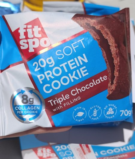 كوكيز بروتين وكولاجين بدون سكر 