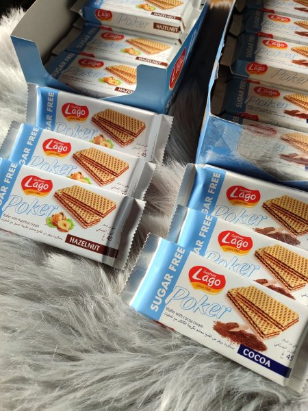 بسكوت ويفر لاجو بدون سكر 