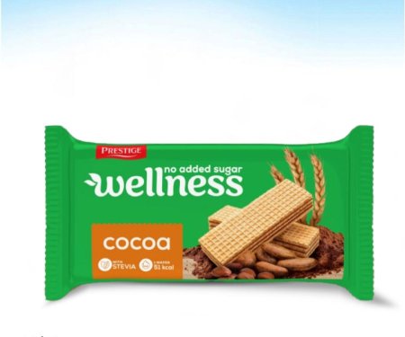 ويفر wellness بالكاكاو بدون سكر 135غم