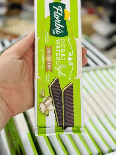 ويفر فلوربو عالي الألياف بحشوه البستاشيو 110غم