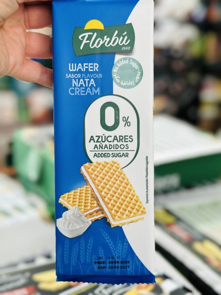 ويفر فلوريس بحشوه الكريمه والقشطه 150غم