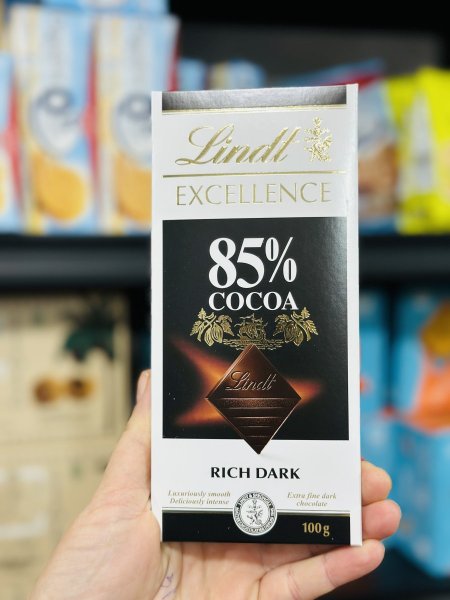 شوكلاته Lindt الفرنسيه دارك 85% 100غم