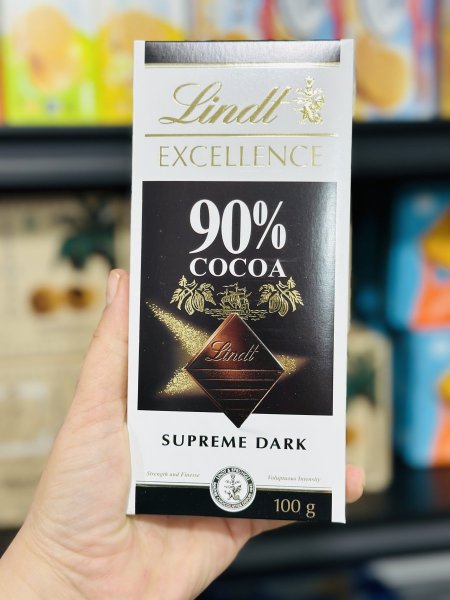 شوكلاته Lindt الفرنسيه 90%دارك 100غم