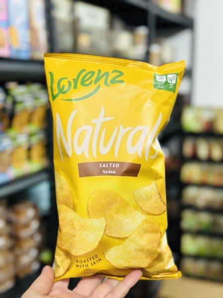 شيبس لورانس رقائق البطاطا المحمصه بطعم الملح بدون جلوتين غير مقلي 100غمً
